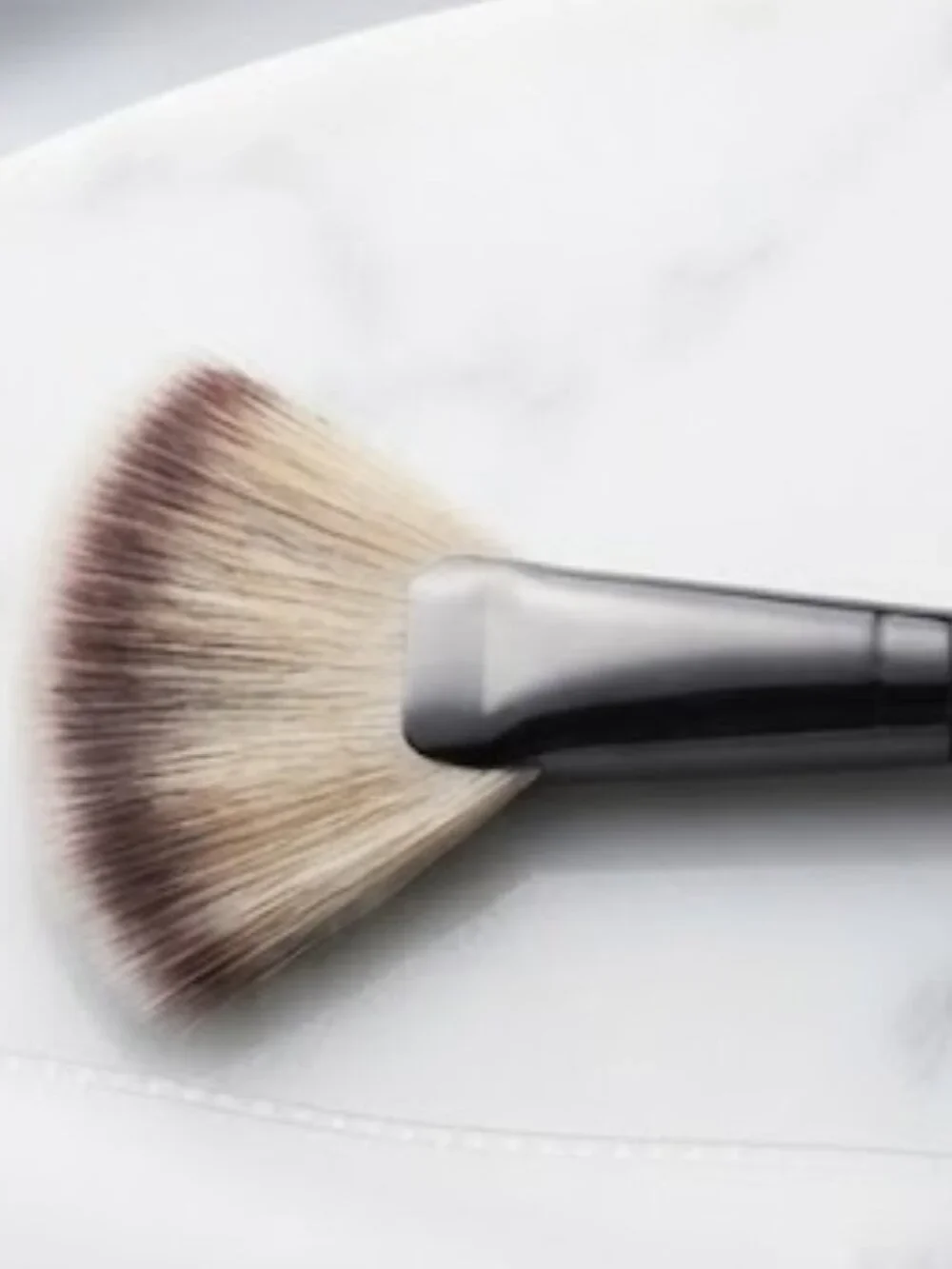 Eve Pearl #204 Dual Fan Highlighter Brush w/ Pouch | BRAND NEW